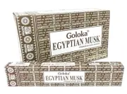 Goloka Egyptian Musk 144 Incense Stick Meditation Fragrance Yoga 12 x 15g pack