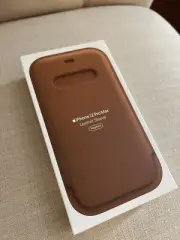 Genuine Apple iPhone 12 Pro Max Leather Sleeve with Magsafe - Saddle Brown