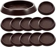 FIXOSHEE 15Pcs Furniture Protectors Round Caster Cups for Chair Feet Table Legs Sofa Prevent Scratches Noise for Hardwood Floors Easy Installation