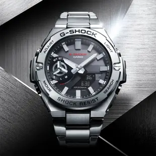 CASIO 卡西歐 G-SHOCK 太陽能 碳核心防護藍牙雙顯手錶 送禮首選 GST-B500D-1A