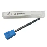 1× Φ4.65X80mm 2 Flutes CNC Carbide Alloy Drill Bit Metalworking Drill Twist Bits