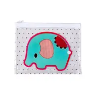 Korea Creative Cute Cartoon Transparent Mesh Bag File Bag Zipper Bag Pencil Case Stationery Bag Storage Bag