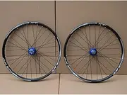 Road Bike Wheelset Bicycle Wheelset ，24'' 26'' 27.5'' 29'' MTB Wheelset Disc Brake Quick Release Mountain Bikes Front Rear Rims Bearing Hubs for 8 9 10 Speed(Blue,27.5inch)