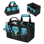 DURATECH 13-in Small Wide Open Mouth Tool Bag 9 Pockets Thickened Fabric Toolbag