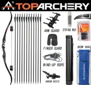 30-50lbs Archery 56" Takedown Recurve Bow and Arrow for Adult Hunting & Target