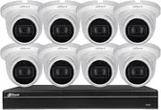 Dahua 4K(8MP) 8CH PoE Home Security Camera System, 8MP Startlight Outdoor PoE IP Cameras with Build in MIC, 4K 8-Channel NVR (NVR4208-8P-4KS2+IPC-HDW2831TM-AS-S2(8PCS))