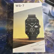 Keqiwear WS-7 Smart Watch. Bluetooth Calling, heart rate, Water Resistant.