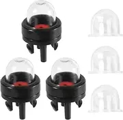 6pcs 188-512-1 Snap in Primer Bulbs and Primer Bulb Pump, Carburetor Primer Bulbs Replacement for Small Engines Compatible with Poulan Echo Chainsaw Ryobi BP42 Homelite Bolens Trimmer Blower