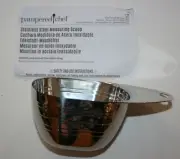 New Pampered Chef Measuring Cup Stainless Steel Scoop 101126