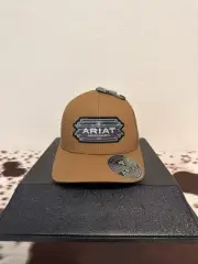 Ariat Mens Southwest Patch Adjustable Snapback Cap Hat (Gold)