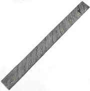 HAND FORGED DAMASCUS STEEL BILLET 24" TWIST BLACK LINE KNIFE MAKING BLANK
