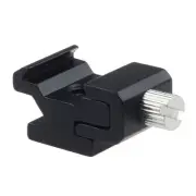 Metal Hot Shoe Flash Light to Stand Mount Adapter w 1/4"-20 Tripod Screw