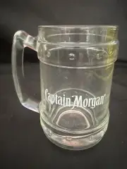 Captain Morgan Tankard On Trade Stein Glass Made In Italy New Box Fresh