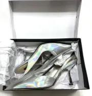 **NEW** - Nine West - MOLLIE3 7M - Pointy Toe Heeled Slingbacks - Iridescent