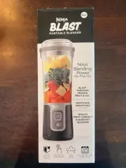 Ninja Blast 16oz Portable Blender USB-C Rechargeable BLACK BC100CR NEW