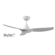 Skyfan DC Ceiling Fan 1200mm Glass Fibre 3 Bld w/18W LED Wht