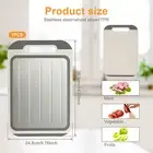 Double Sided Chopping Board Cutting Board With Thawing Function Kitchen GoGXA