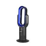 Bladeless Electric Fan Cooler Heater Air Cool Sleep Timer Remote