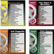 LEGENDS CLASSIC ROCK 4 CD+G KARAOKE DISCS Van Halen Metallica Led Zeppelin set