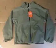 Wonder Nation Soft Full Zip Jacket Green Size XL 14-16