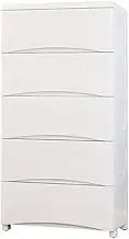 Large Capacity Plastic Storage Bins Cabinet Locker for Bedroom Living Room and Children's Room 6 Layers White Drawer Type Wardrobe