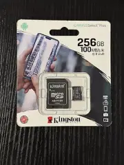 Kingston 256GB Canvas Select Plus Micro SD Memory Card SDCS2/256GB