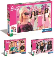 Clementoni Barbie Super Color Puzzle 104 Parts From 6J. Children's Jigsaw Puzzle