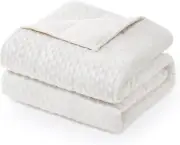 Minky Dot Weighted Blanket for Adults Queen Size 15 Lbs, Soft Heavy Blanket for