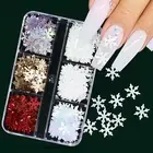 Variety of Christmas Themed Nail Designs Sequins Boxed Set for Winter Art