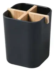 [Takara] Takae Bamboo Toothbrush Holder in Black