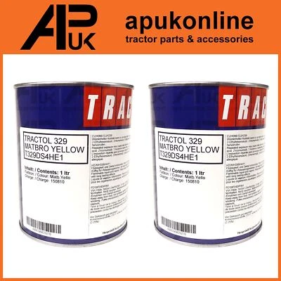 2 Litre Matbro Yellow Paint Tractol 2L Telescopic Loader Telehandler TS Enamel