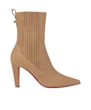 Christian Louboutin Santigag Pointed-Toe Boots 36,37 brown