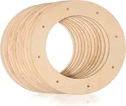 SEWACC 12 Pack DIY Wood Wreath Frames Craft Wreath Form Rack Round Loop Making Frames
