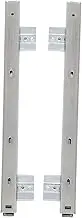 HOMSFOU 1Pair Slide Out Keyboard Tray Rail Cold Rolled Keyboard Rack for Office Home Use Heavy Duty Slides for Desks Cabinets and Furniture Wide