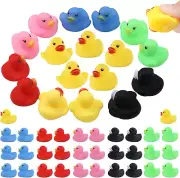 50 Pack Multicolor Mini Rubber Ducky Float Ducks Baby Bath Great Jeep Ducking
