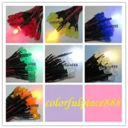 5mm 5V 6V 7V Diffused Pre-Wired Red Yellow Blue Green Warm White Orange LED 20CM