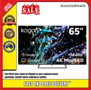 Kogan 65 INCH Mini LED QLED Google TV 4K UHD Smart AI Google TV - MQ9T 144Hz AUS
