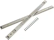 DOITOOL 2pcs Heavy Duty Drawer Slides Ball Bearings Full Extension Side Mount Silent Galvanized Wide for Cabinets Tool Boxes Furniture
