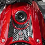 Resin Bike Motorcycle Sticker Compatible with Kawasaki Z650 2024 Red/Ebony. Key Zone from Bumps and Scratches. Sticker Set 3D Resin Adhesive - Stickers Made in Italy