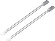 Beatifufu Manicure Tool Kit 2pcs Nail Cuticle Remover Spoon Pusher for Polish Application