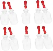 Alipis 10pcs 60 Laboratory Glass Dropper Bottle Essential Oils Eyedropper Liquid Medicine Travel Container Oil Dropper Bottles Small Glass Bottles for Liquids Silica Gel Transparent