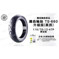 在飛比找蝦皮購物優惠-韋德機車精品 騰森輪胎 TS-660 升級高抓版 110/7