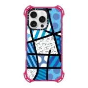 iPhone 16 Pro Bounce Case MagSafe Compatible BLUE LANDSCAPE BY ROMERO BRITTO