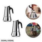 200/300ml Stainless Steel Espresso Maker Cup Stove Coffee Percolator Moka Pot