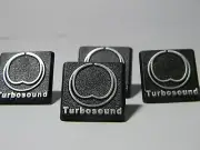 4pcs Replacement Turbosound Speaker logo Sticker Badge Small Aftermarket