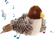 Chirping Bird Cat Toy, Cat Bird Toy, Simulated Chirping Bird Cat Toy, Cat Toys for Indoor Cats, Interactive Cat Toy, Sounds and Flapping Movements for Kitty Exercise