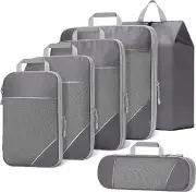 Compression Packing Cubes, Set of 6 Travel Packing Organisers Travel Packing Cu