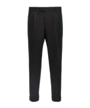 Boss Hugo Boss Pleat Turn-Up Hem Pants EU58,EU54 black