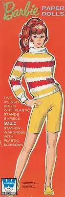 VINTAGE 1969 BARBIE MAGIC PAPER DOLLS RARE MOD UNCUT ORIG SZ LASER REPRODUCTION