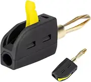Banana Plugs for Speakers, Quick Connect Speaker Wire Connectors, Banana Jack Terminals for Easy Speaker Connections, Quick Connect Speaker Terminals, High-Quality Banana Plug Connectors